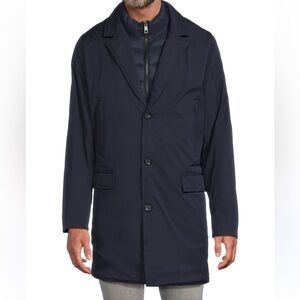 NWT Hunter ALDGATE Mens Small Navy Blue Water Resistant Jacket Y8225HUM